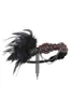 Diadema Retro Europea y Americana Transfronteriza Inspirada en El Gran Gatsby de los Años 20, Diadema de Plumas, Accesorio para el Cabello para Fiestas de Cóctel