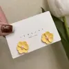 Pequenas Flores Amarelas Versáteis Brincos de Tarraxa de Alta Qualidade Moda Feminina Design Elegante Estilo Pastoral Brincos Simples Brincos