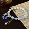 Novo Bracelete Borboleta Flor Explosão Estilo Chinês para Mulheres, Bracelete de Contas de Vidro de Pequenos Produtos de Yiwu, Melhor Amigo de Estudante Presente de Aniversário
