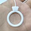 Cordão com Anel de Silicone Desenho de Urso Chaveiro de Celular Líquido Acessório Capa de Fone de Ouvido Pulseira Pingente para Pen Drive