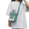 Bolsa de Tela Linda de Macarrón 2022 Moderna Estilo Japonés Chica Estilo Harajuku Hombro Cruzado Bebé Saliente Bolso