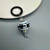 Pingente de contas pintadas à mão fofo acessórios para celular fivela de liga corrente de suspensão de grão fofo corrente de suspensão para bolsa de joias diy