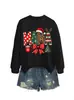 Amazon eBay sitio independiente moda personalizada nuevo sombrero de Navidad con lazo para mamá de mujer sudadera con taza de café