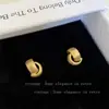 Pendientes de Plata Mate Cepillada con Aguja Francesa para Mujer, Pendientes Minimalistas de Lujo de Gama Alta Retro, Accesorios de Oreja Modernos de Temperamento Simple