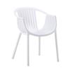 Silla nórdica de plástico con respaldo para exteriores, silla de ocio de PP, silla de negociación para sala de estar, silla perezosa con reposabrazos europeos, una generación de cabello