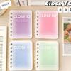 A7 Cuaderno de Bobina Enrollable Estudiante Creativo Cuaderno Pequeño Bolsillo con Solapa Cuaderno de Pantalones Diario Bloc de Notas de Oficina Portátil Venta al por Mayor