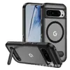Adecuado para Google Google Pixel9Pro Protector Funda para Teléfono Móvil a Prueba de Tres Elementos Soporte Magnético 8A Cubierta Antideslizante y Anticaídas