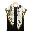 Bufanda Cuadrada de Seda Twill de Alta Calidad en Stock Moda Versátil Elegante para Viajes Lujo Ligero 90cm Estampado por Ambos Lados Bufanda de Seda para Mujer