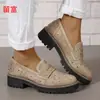 LiuFu 2026 Verano Nuevos Mocasines de Talla Grande para Comercio Exterior WISH Amazon Zapatos de Moda para Mujer Europeos y Americanos