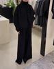 241063 Da Ai Mei Yi Yuan Outono 2026 Novo Casaco de Corte Amplo de Alta Qualidade para Mulheres Petite Calça Reta Fashion