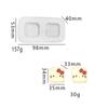 Novo Molde de Pinça Boneca Desenho Animado Gato Durian Artificial Biscoito Bolo DIY Manual Molde de Silicone