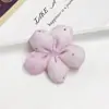 Adorno para Cabeza, Bolso y Ropa de Flor de Cinco Pétalos Cosida a Mano con Relleno de Algodón, Pétalos Rosa Dulce de Principio de Verano