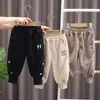 Calça de Inverno Infantil Peça Única Grossa de Fleece Meninos Meninas Cor Sólida Estampa da Moda Atacado