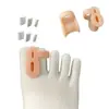 Separador de Dedos de un Orificio de Sebs con Tapón de Esponja para Uso Diurno y Nocturno, Separador de Dedos para Superposición de Hueso Grande del Pie, Separador de Dedos y Protector de Dedos