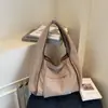Bolsa de Ombro Transfronteiriça Casual de Grande Capacidade, Bolsa Tote de Veludo Simples e Estilosa, Tendência de Alto Padrão, Bolsa de Braço Versátil e Fashion