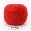 Grande Bola de Fio de Veludo de Esquilo com Fio de Seda Brilhante para Tricô à Mão, Cachecol, Chapéu, Xale de Mohair de Espessura Média Venda Direta Tricô à Mão