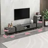 Mueble de TV moderno minimalista nórdico para sala de estar apartamento pequeño mueble de TV y mesa de centro juego muebles simples mueble de suelo lujo ligero