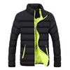 Chaqueta acolchada de algodón para hombre Amazon 2023 comercio exterior chaqueta acolchada de algodón para correr volumen para hombre abrigo de hombre invierno nuevo cuello alto algodón pluma algodón acolchado