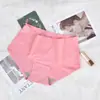 Roupa Íntima Feminina Sem Costura Estilo Japonês Seda Gelada Cor Sólida À Prova de Luz Algodão Puro Entrepernas Respirável Secagem Rápida Cintura Média Calcinha de Menina com Contraste