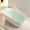 Bañera acrílica de tamaño pequeño para uso doméstico para adultos, adecuada para hoteles de alta gama, casas de huéspedes y apartamentos.; independiente, ecológico y libre de formaldehído