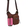 Bolsa para botella de agua de deportes al aire libre transfronteriza, ligera y elegante, bolso de hombro con bloques de color, bolso cruzado casual multifuncional para teléfono de senderismo