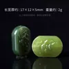 Jade Hetian Natural Hebilla Cuadrada Retorcida Cabeza de Buda Zaki de Tres Vías Carnero Loto Cuadrado Colgante Accesorio Figura de Buda Venta al por Mayor