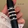 Estética Coreana~Anillo de Corazón de Encaje para Mujer Diseño de Nicho Lujo Accesible Índice Anillo Nuevo 2025