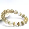 Pulsera Redonda de Cuentas Matcha Fantasma Multicolor Natural de Cristal Mingdu Pulsera de Cuentas Sueltas Multi-tesoro Matcha Fantasma Venta al por Mayor