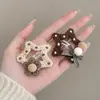 Pinza para el Cabello Melaleuca Otoño e Invierno para Mujer Lazo Estampado Leopardo Exquisita Pinza BB Accesorios para el Cabello Nuevo Estilo 2026 Pinza de Pato de Punto Versátil