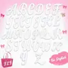 Bolso de Playa Accesorios de Letras Bolsa Perforada Transfronteriza Letras y Números de Letras PVC Letras 3D A-Z y Números 1-9 Blanco y Negro