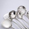 Espátula de Acero Inoxidable Daoqi Personalizada Herramientas de Cocina para el Hogar Cuchara para Sopa Colador Hueco Aislado Engrosado Anti-quemaduras