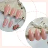 Transfronteiriço puro francês usando armadura amêndoa moda alta qualidade adesivo de unha destacável peça de unha usável atacado