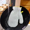 Guantes de Lavar Platos de Alambre de Acero, Estropajos de Alambre Plateado para Platos, Paños Gruesos de Limpieza para Cocina, Guantes Multifuncionales Aislantes del Calor Anti-Escaldaduras