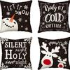 Juego de Fundas de Almohada Navideñas Nuevas Transfronterizas Amazon Hogar Sofá Funda de Cojín Decorativa Admite Personalización