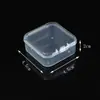 Caixa de armazenamento quadrada de PP de 4,5 cm, mini caixa plástica de PP, caixa de peças, caixa transparente de mesa