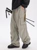 Pantalones Funcionales Estilo Japonés Ru Meng para Exteriores con Bolsillos Grandes y Cordón para Hombres y Mujeres Absorción de Humedad Secado Rápido Costura Elástica en Cuatro Direcciones Pantalones Deportivos