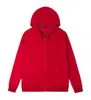 Sudadera con capucha y cremallera de manga larga forrada de forro polar para otoño e invierno, logo estampado o bordado personalizado, adecuada para eventos grupales corporativos, uniformes de clase y reuniones