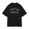 Marca Americana Tendência Essenciais Camiseta Casual Solta de Manga Curta com Estampa de Letras para Homens e Mulheres Tops de Casal