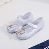 Zapatos de Princesa con Lazo Sandalias Infantiles Sandalias de Gel Calzado para Dedos de Niña Zapatos de Princesa Estilo Coreano Sandalias Zapatos Infantiles de Suela Blanda