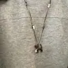 Kenla Estilo Ins Estampado de Leopardo Gato con Cascabel Cadena Larga Collar Nicho Diario Versátil Diseño Cadena para Suéter