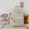 Nova mochila escolar transfronteiriça para alunas, mochila de grande capacidade estilo ins, mochila de nicho simples e elegante
