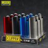 CLIPPER Clifford Corpo de Metal Roda de Lixa Isqueiro Plano Grande Cor Gradiente de Navegação Recarregável a Gás