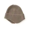Gorro de Punto de Cachemira de Color Sólido Nuevo para Otoño e Invierno Unisex Protección para Orejas Protección contra el Frío Gorro Estilo Grueso Versátil Moda Simple