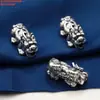 Accesorios de Plata de Ley 99 Pies Cuentas de Plata Candado de Plata Colgante de Serpiente Pequeña Accesorios Vintage Viejo Plata Dura 3D Materiales Hechos a Mano DIY