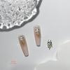 Novo Liga Celebridade da Internet Urso de Pérola DIY Dia dos Namorados Chinês Laço Amor Acessórios de Unha Vestíveis Acessórios de Nail Art Zircônia