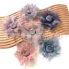 Elegantes y Hermosos Accesorios de Flor de Malla Degradada Estilo Hada DIY Accesorios para el Cabello Ropa Pinzas para el Cabello Accesorios para Corsage Materiales y Piezas