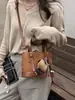 Bolsa de tela estampada única y linda para mujer, nueva colección otoño 2026, bolso de hombro/bolso cruzado simple, moderno y elegante