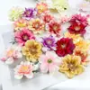 Flores Simuladas de Peonía Pequeña de Fénix Paquete de Materiales para Pasador Hecho a Mano Flores Falsas de Loto de Nieve Decoración de Pared de Flores de Boda Arreglo Floral