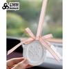 Laço de fita de aromaterapia personalizado de 1 cm para perfume de carro, cordão com borda dourada, laço de presente, acessórios faça você mesmo