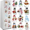 Imán de Refrigerador de Muñeco de Nieve Navideño Más Popular de Amazon Decoración de Pegatina Magnética para Refrigerador de Invierno con Papá Noel y Copo de Nieve